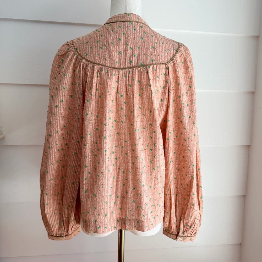 Joie Kenna Long Sleeve Cotton Top XS - Picture 5 of 9
